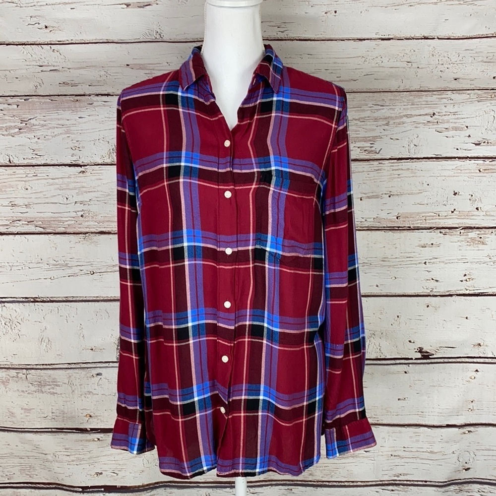 Old NavyThe Classic Shirt Plaid Button Up M